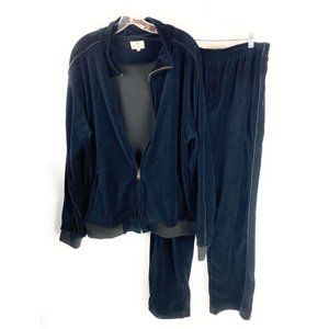 Mens Vintage Sweatscdo Track Suit Dark Navy Size Large XL